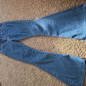 Hollister Women's Blue Wide Leg Jeans